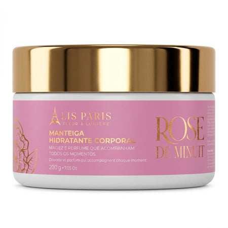 Manteiga Hidratante Corporal Lis Paris Rose de Minuit 200g